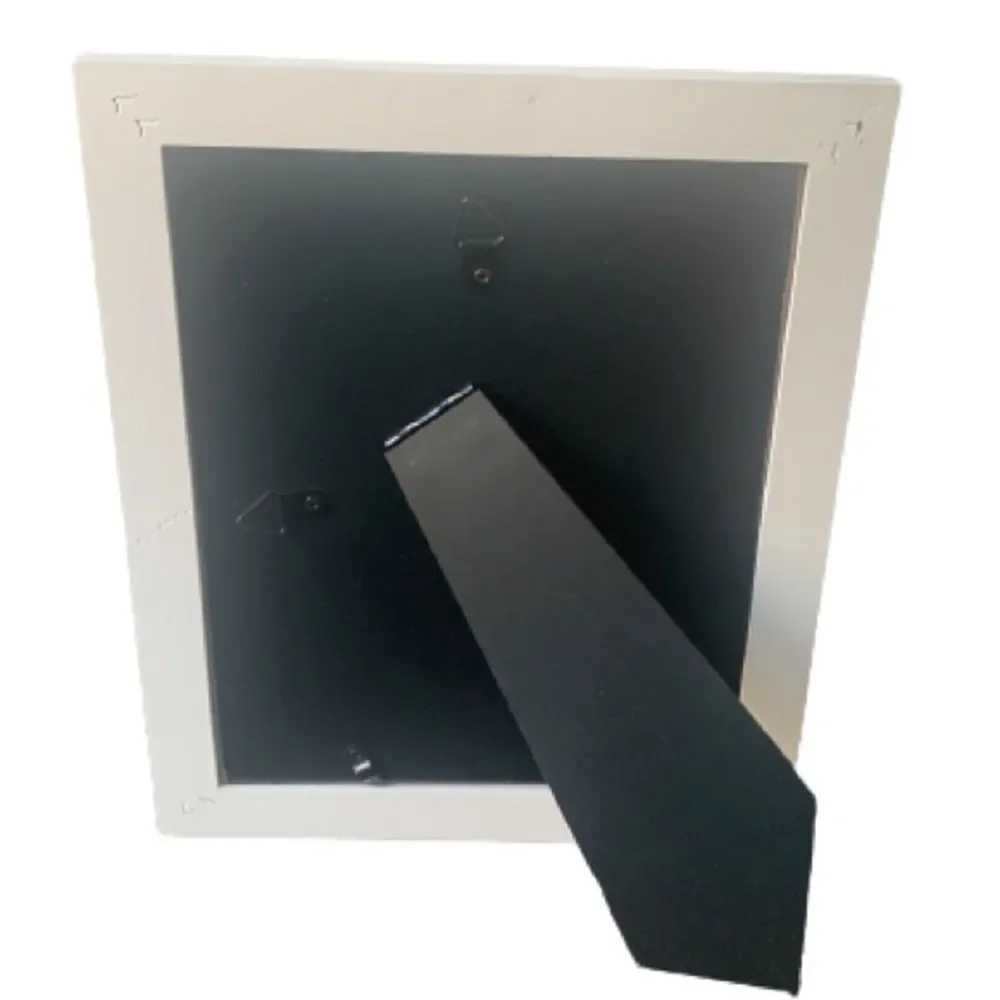 Set of 2 White Wood 8x10 Gallery Frames – Matted for 5x7 or 3x5